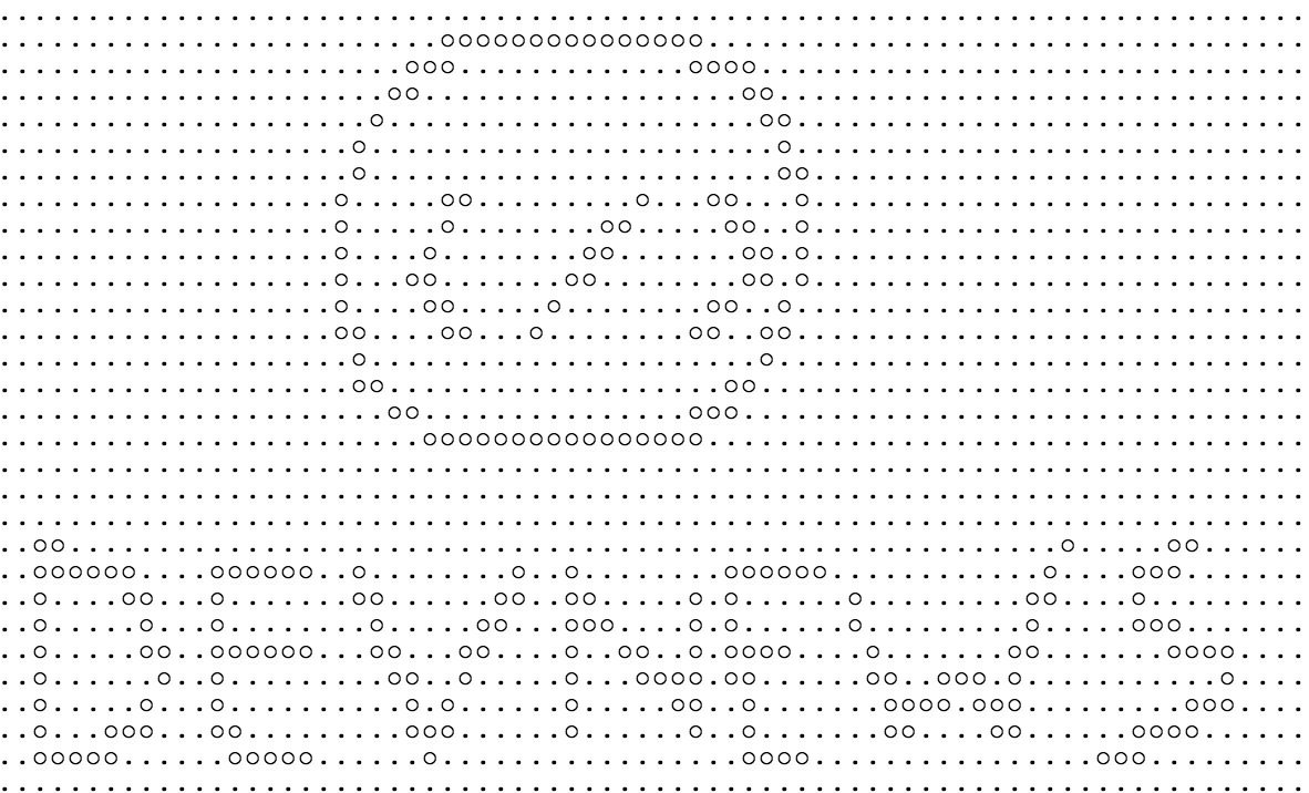 disegno fatto con codici ascii e caratteri tastiera